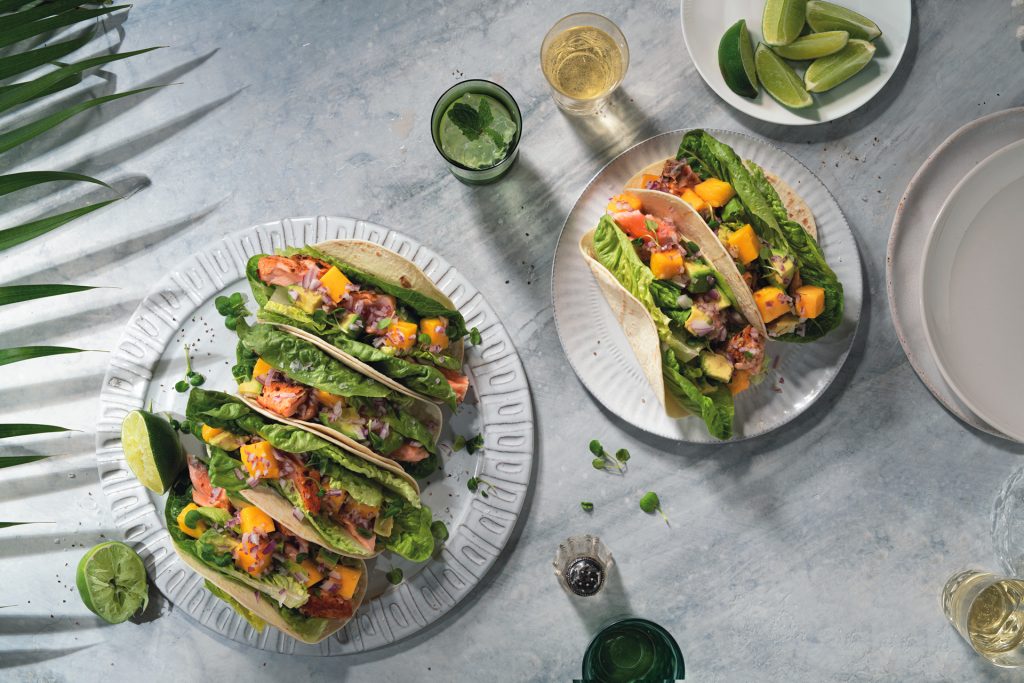 Recipe Salmon Tacos With Lime Mango Salsa