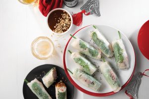 Chicken Rice Paper Rolls