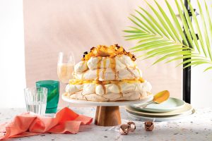 Grilled Pineapple Pavlova