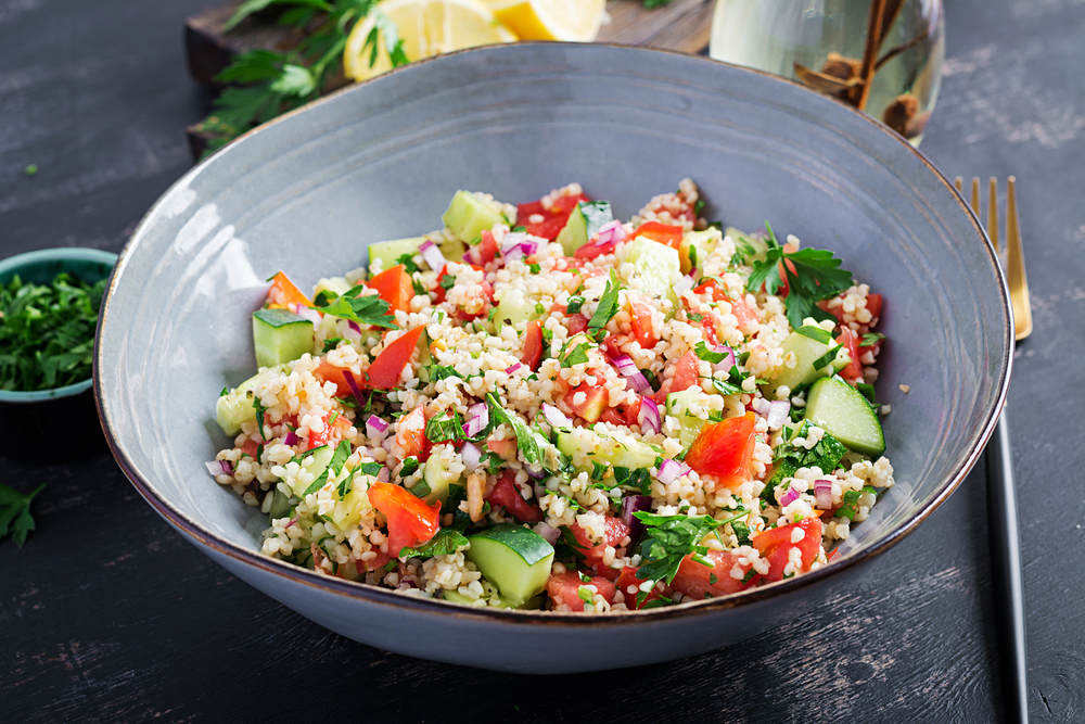 Tabbouleh,salad.,traditional,middle,eastern,or,arab,dish.,levantine,vegetarian