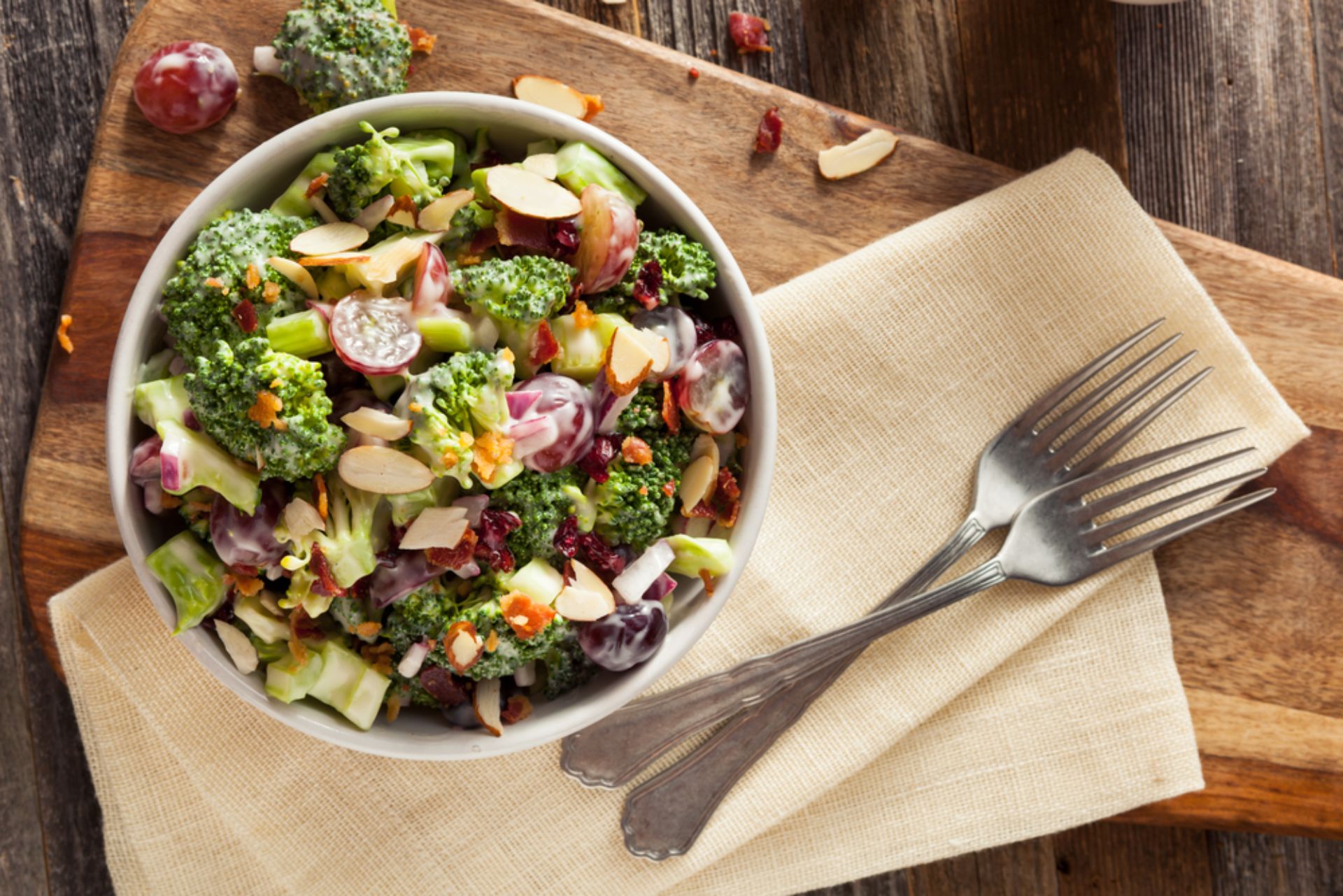 Vegan Broccoli & Grape Salad