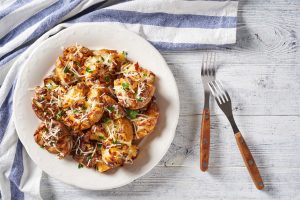 Recipe Truffle And Parmesan Smashed Potatoes