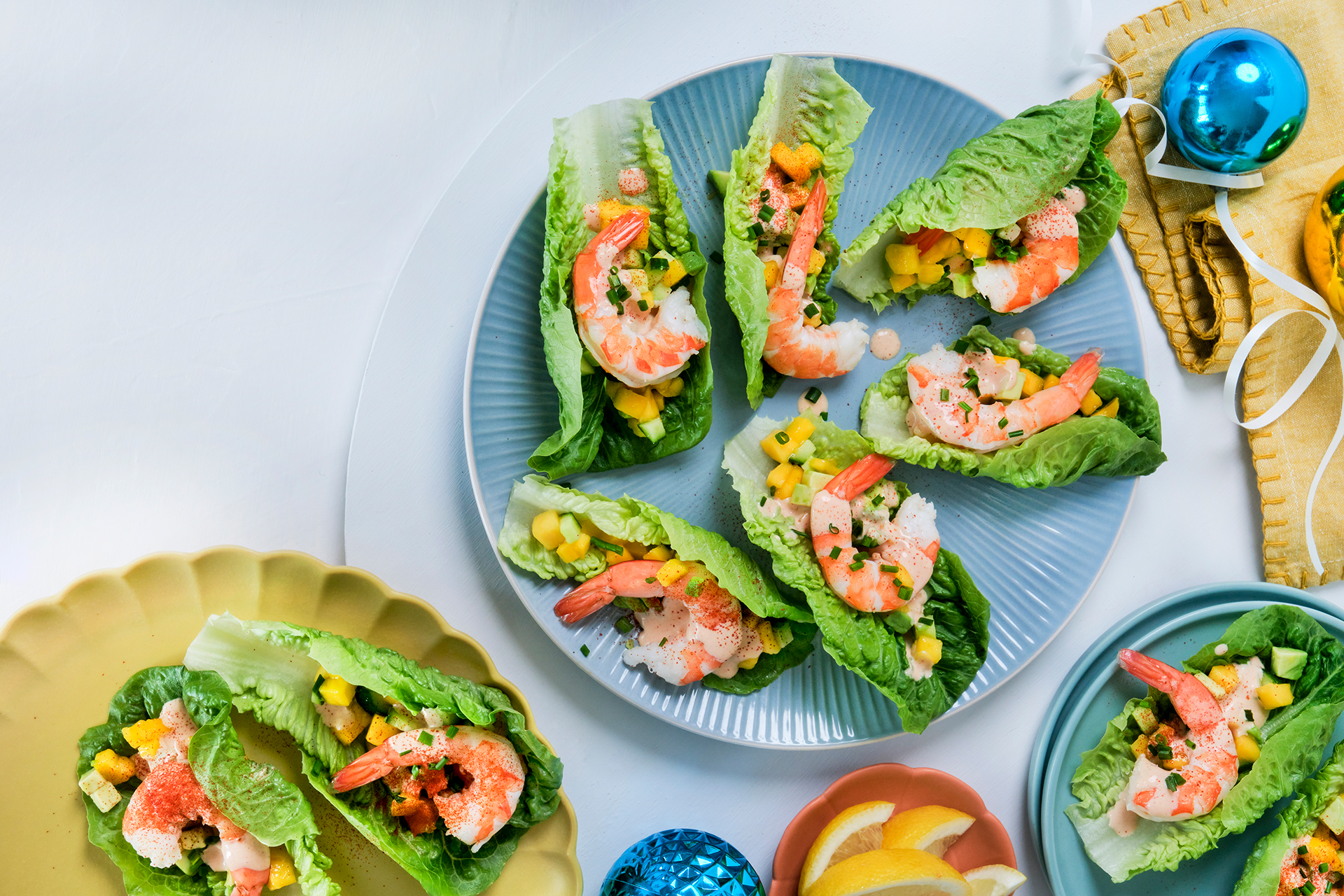 Recipe Prawn Mango Lettuce Cups