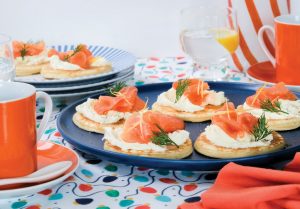 Recipe Smoked Salmon Mascarpone Pikelets